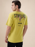 Lime Backprint Oversized T-Shirt