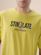Lime Backprint Oversized T-Shirt