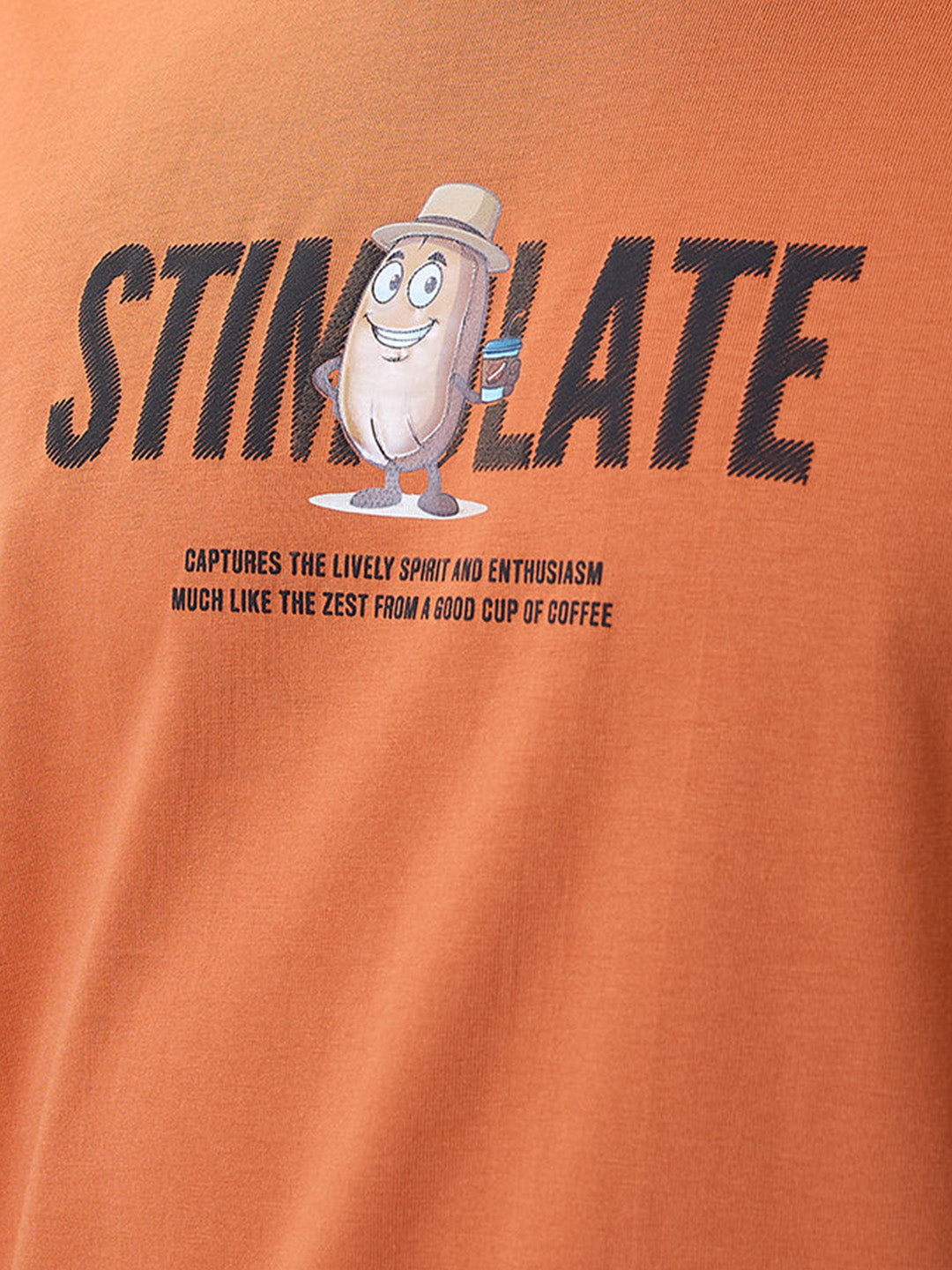 Status Quo Men's Printed Round Neck Half Sleeves Oversized T-shirt