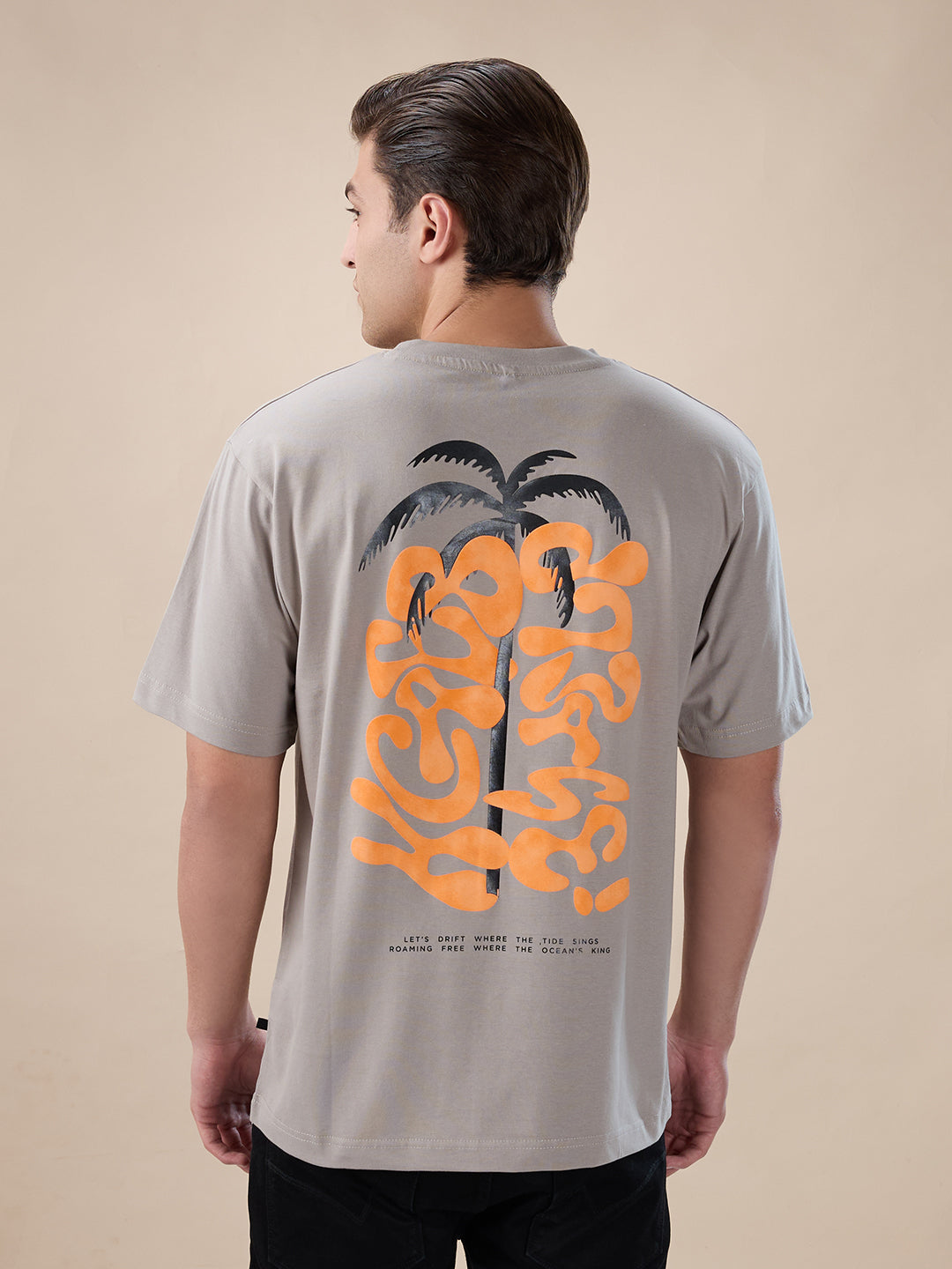 Cement Oversized Graphic T-Shirt