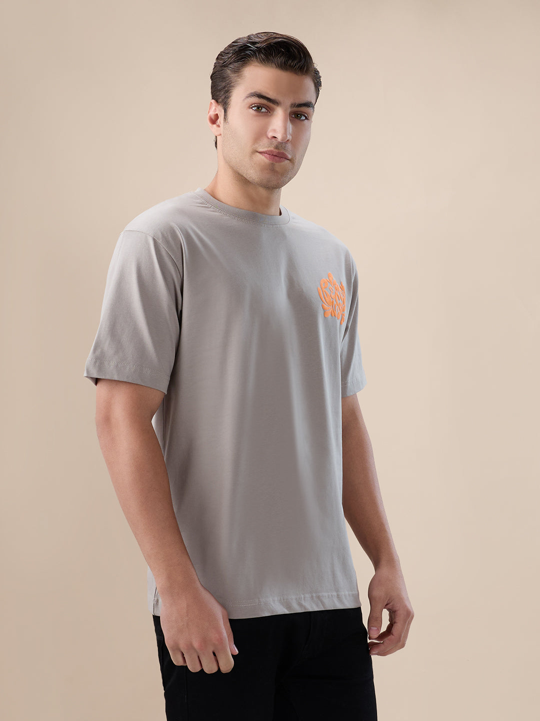 Cement Oversized Graphic T-Shirt