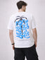 Status Quo Men's Printed Round Neck Half Sleeves Oversized T-shirt