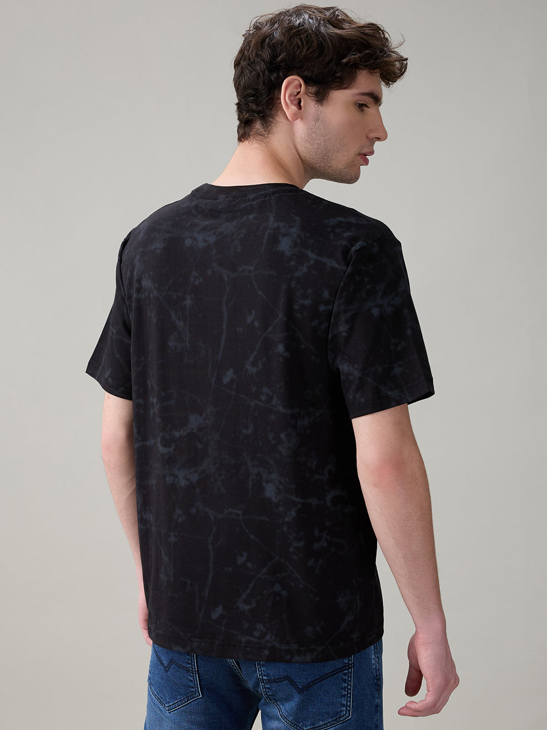Status Quo Men's Typography Print Round Neck Regular Fit T-Shirt