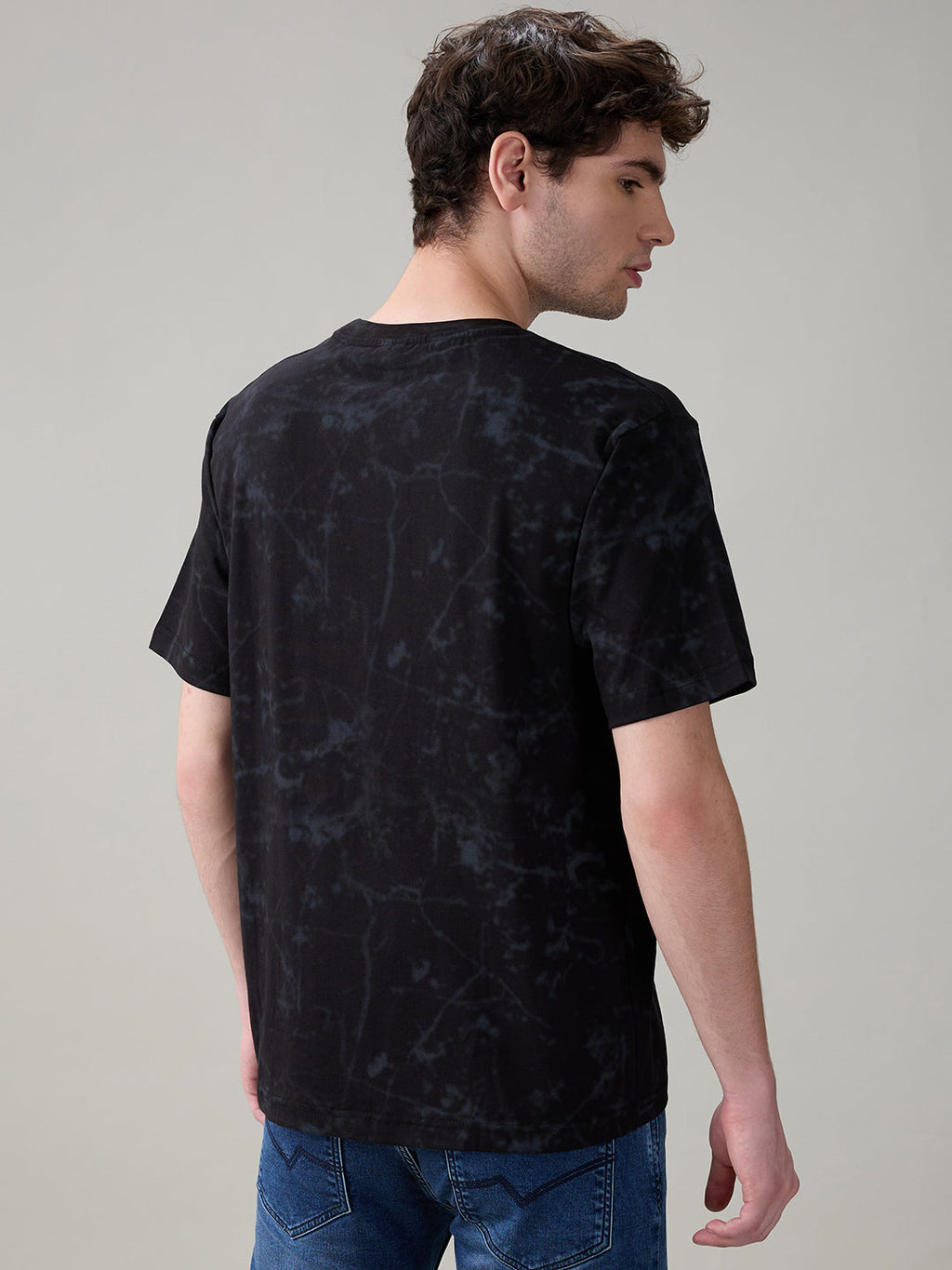 Status Quo Men's Typography Print Round Neck Regular Fit T-Shirt