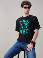 Status Quo Men's Typography Print Round Neck Regular Fit T-Shirt