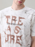 Status Quo Men's Typography Print Round Neck Regular Fit T-Shirt