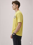 Men's Printed Round Neck Half Sleeves Regular Fit Tshirt