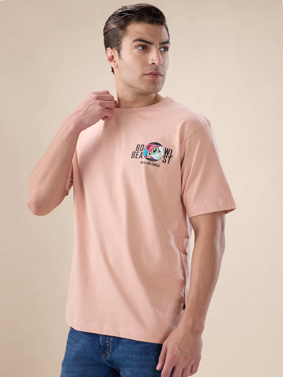 Misty Rose Backprint T-Shirt Secondary image