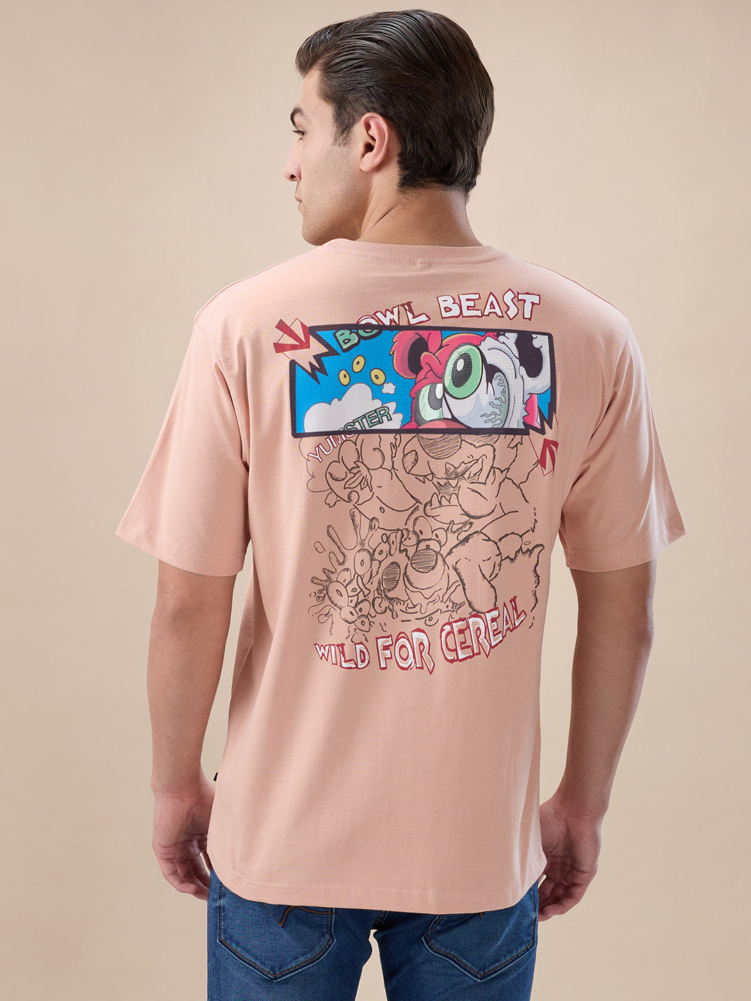 Misty Rose Backprint T-Shirt