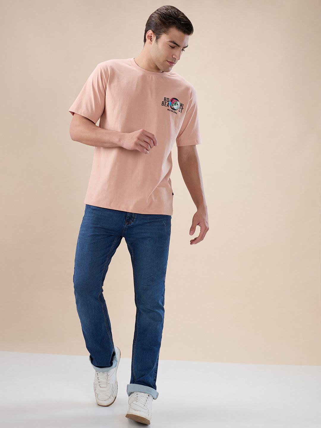 Misty Rose Backprint T-Shirt