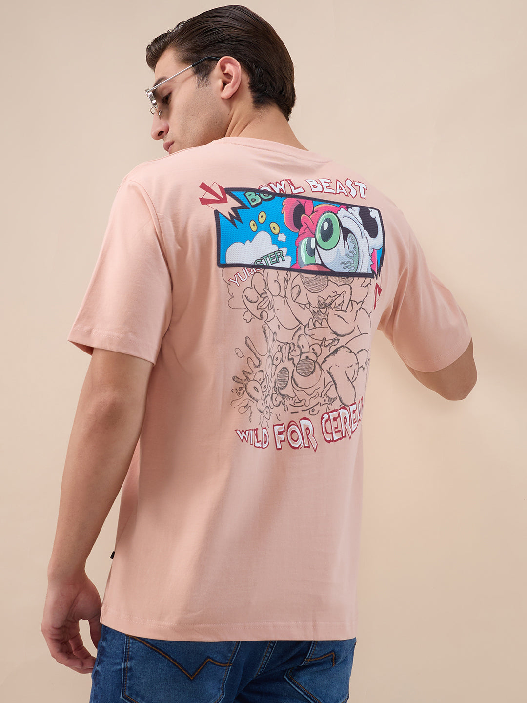 Misty Rose Backprint T-Shirt