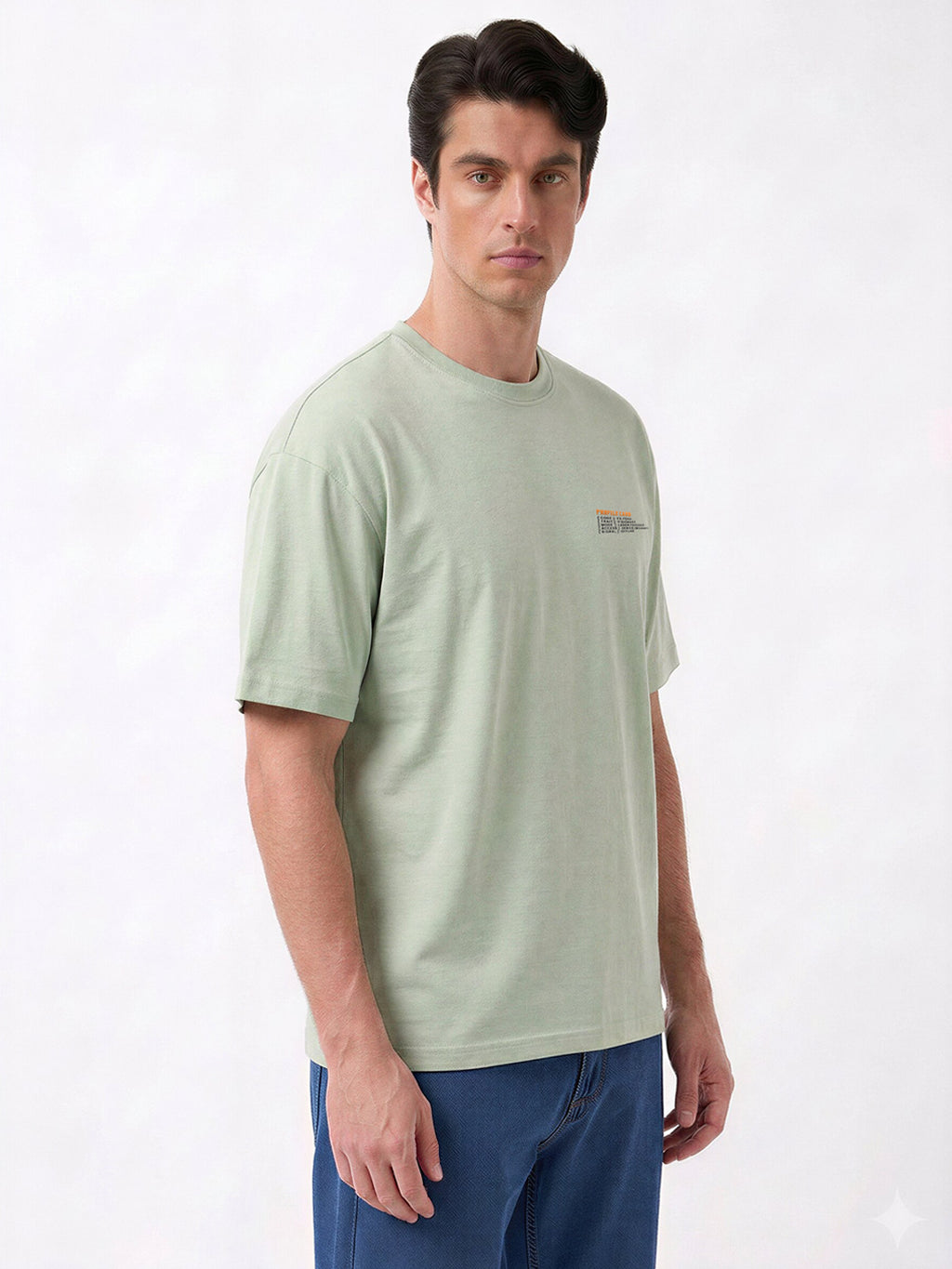 Mint Graphic Statement T-Shirt