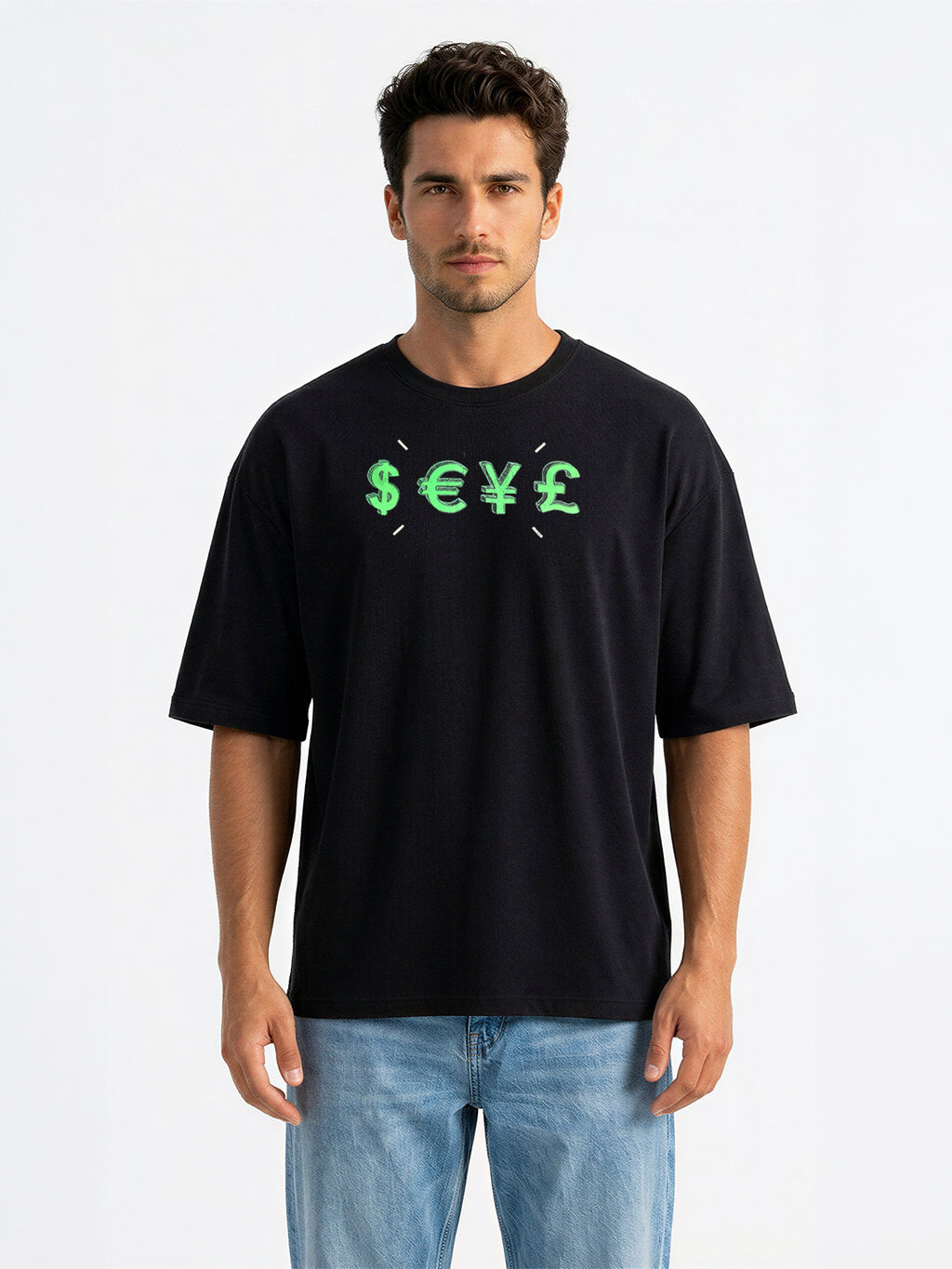 Typography Printed Oversized T-shirt