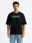 Typography Printed Oversized T-shirt