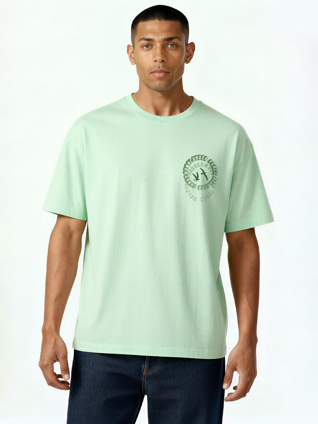 Mint Graphic Print T-Shirt