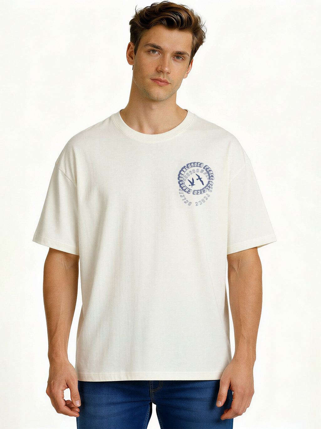 Off White Graphic Print T-Shirt