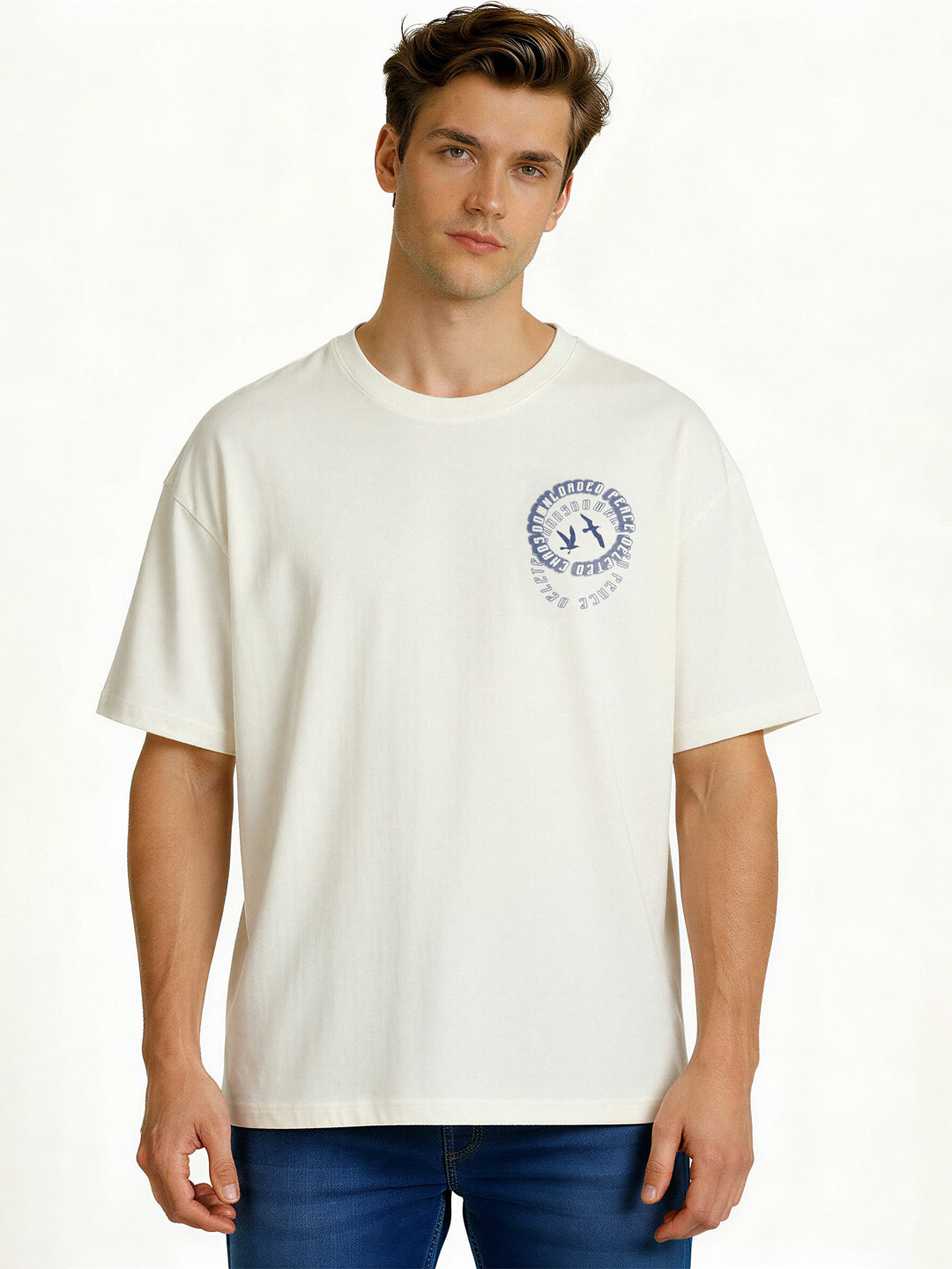 Off White Graphic Print T-Shirt