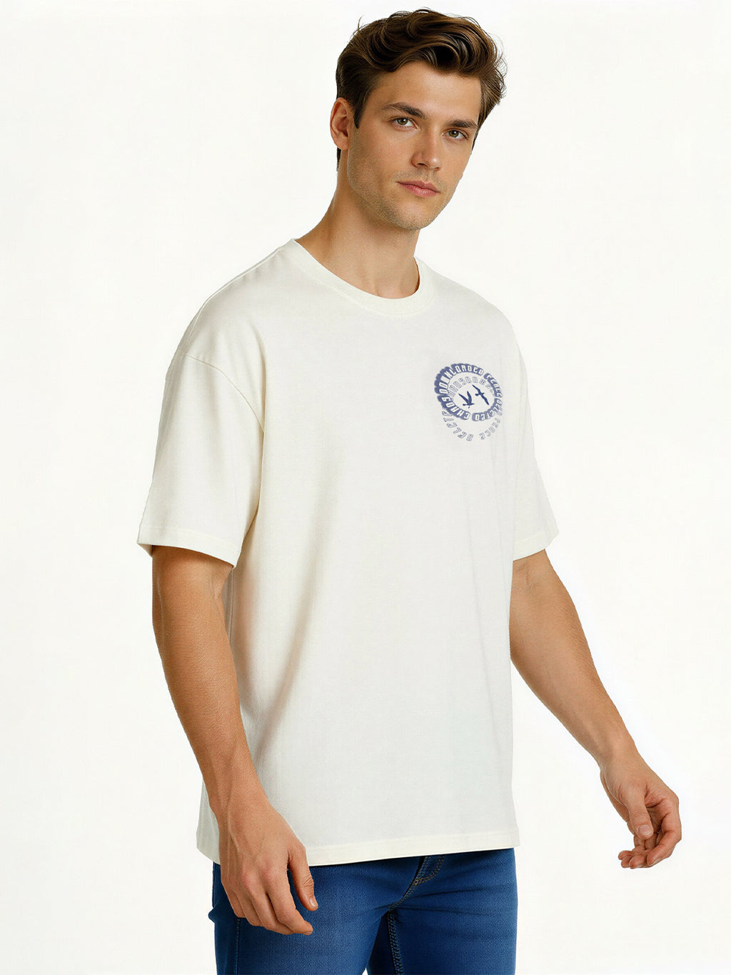 Off White Graphic Print T-Shirt