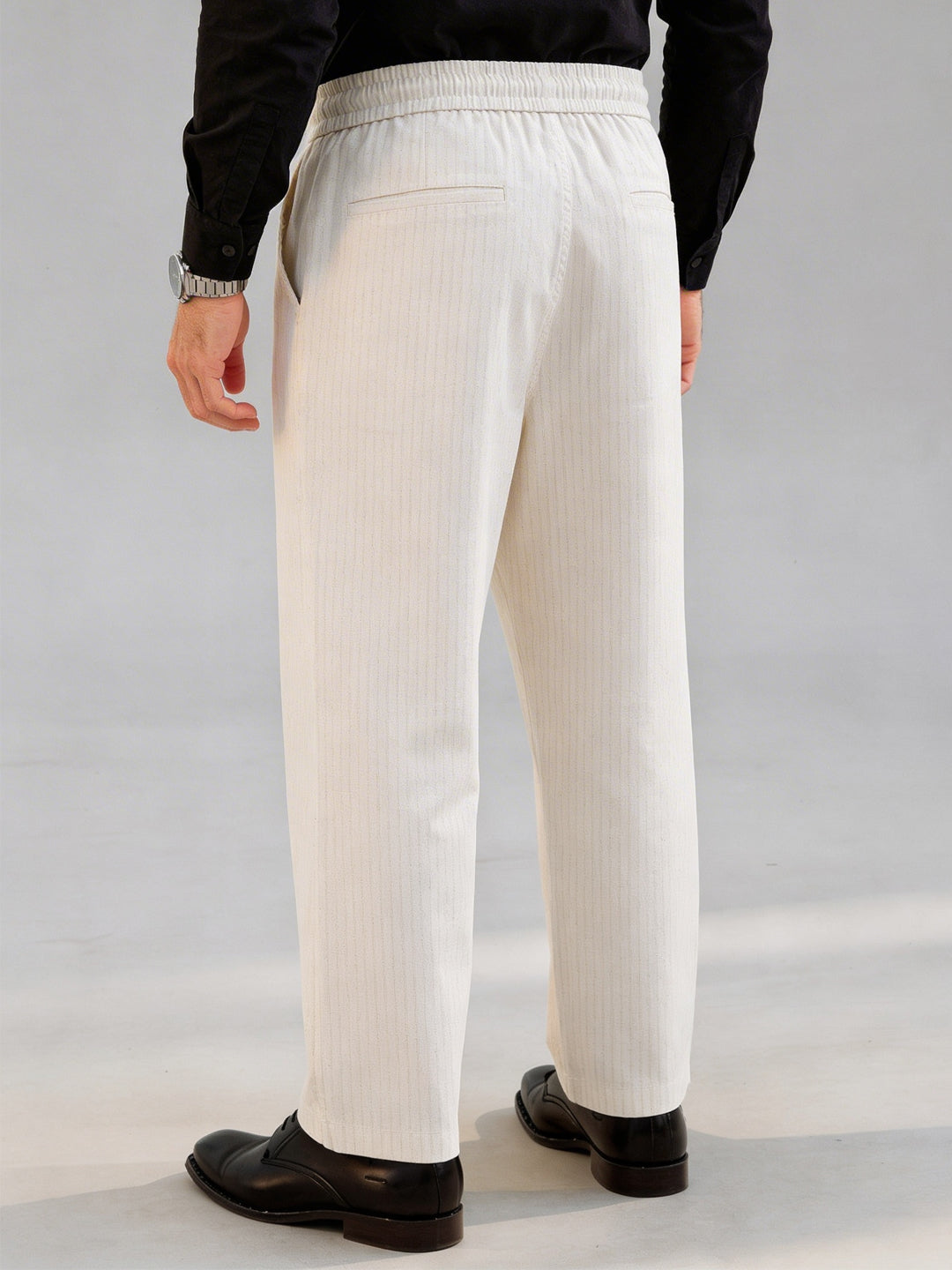 Sand Dune Textured Drawcord Trousers