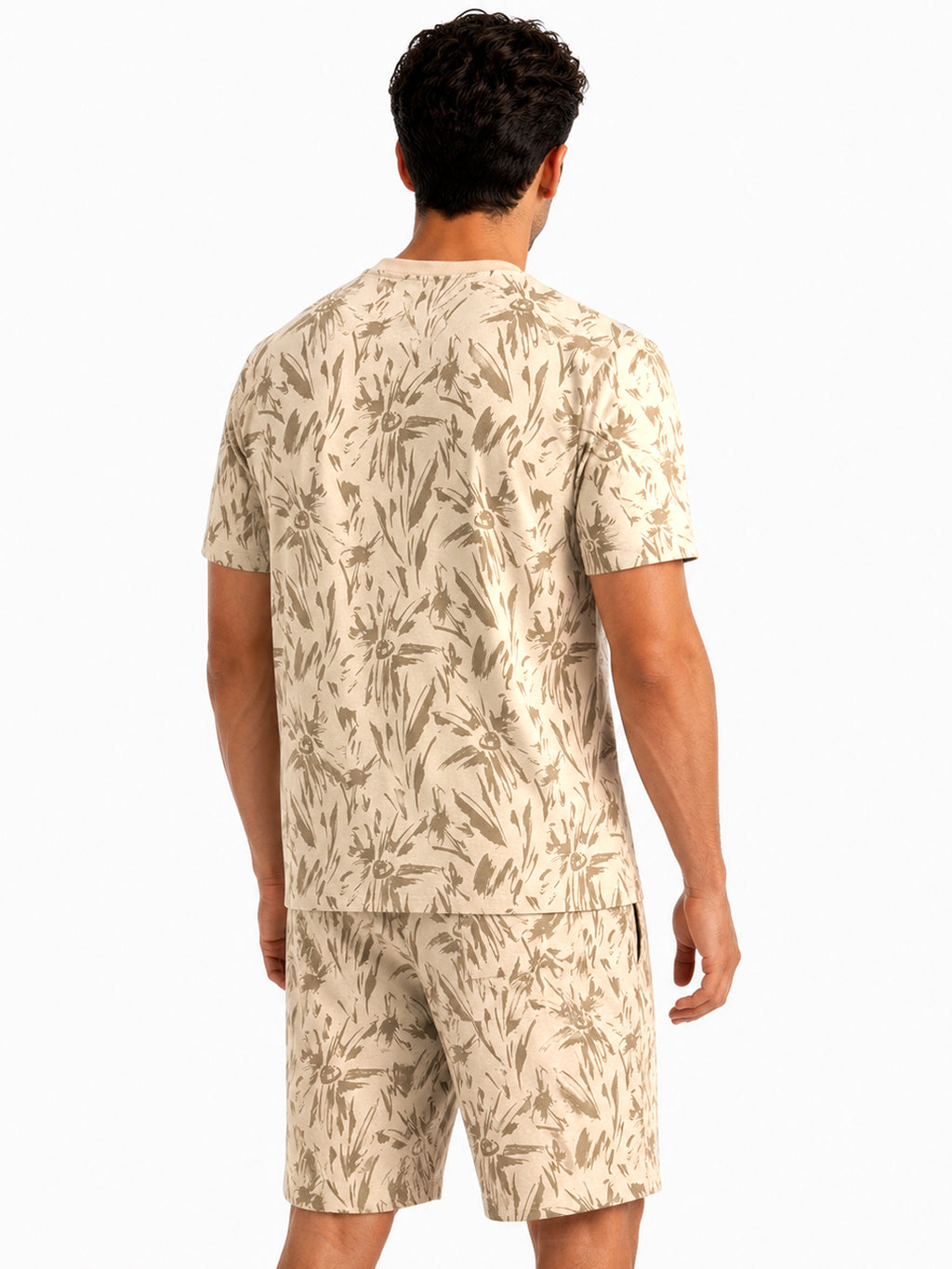 Botanical Printed T-shirt & Shorts Set