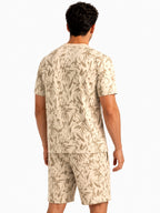 Botanical Printed T-shirt & Shorts Set