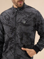 Status Quo Men's Printed Regular Fit Tracksuit with Jacket Kangaroo Pockets and Joggers