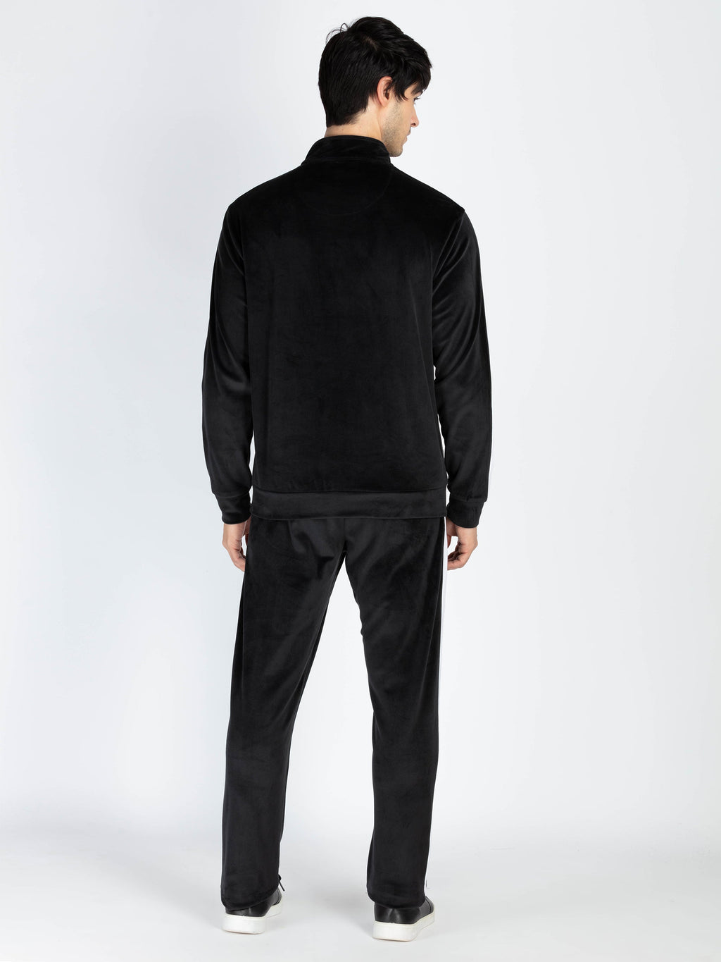 Mens Solid High Neck Tracksuit