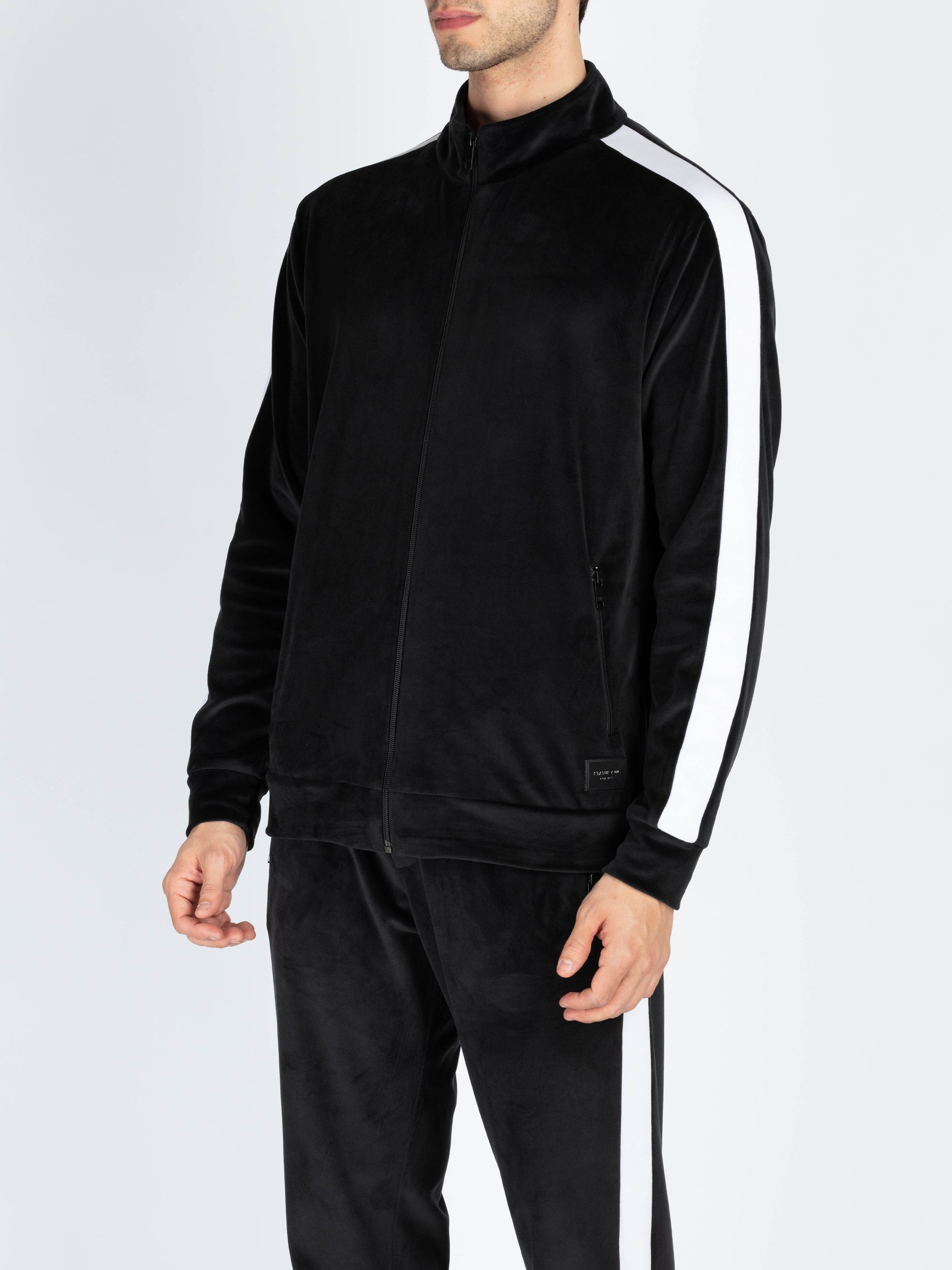 Mens Solid High Neck Tracksuit