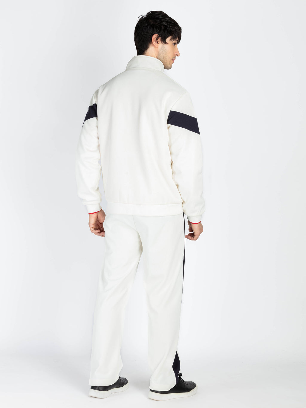 Mens Solid High Neck Tracksuit