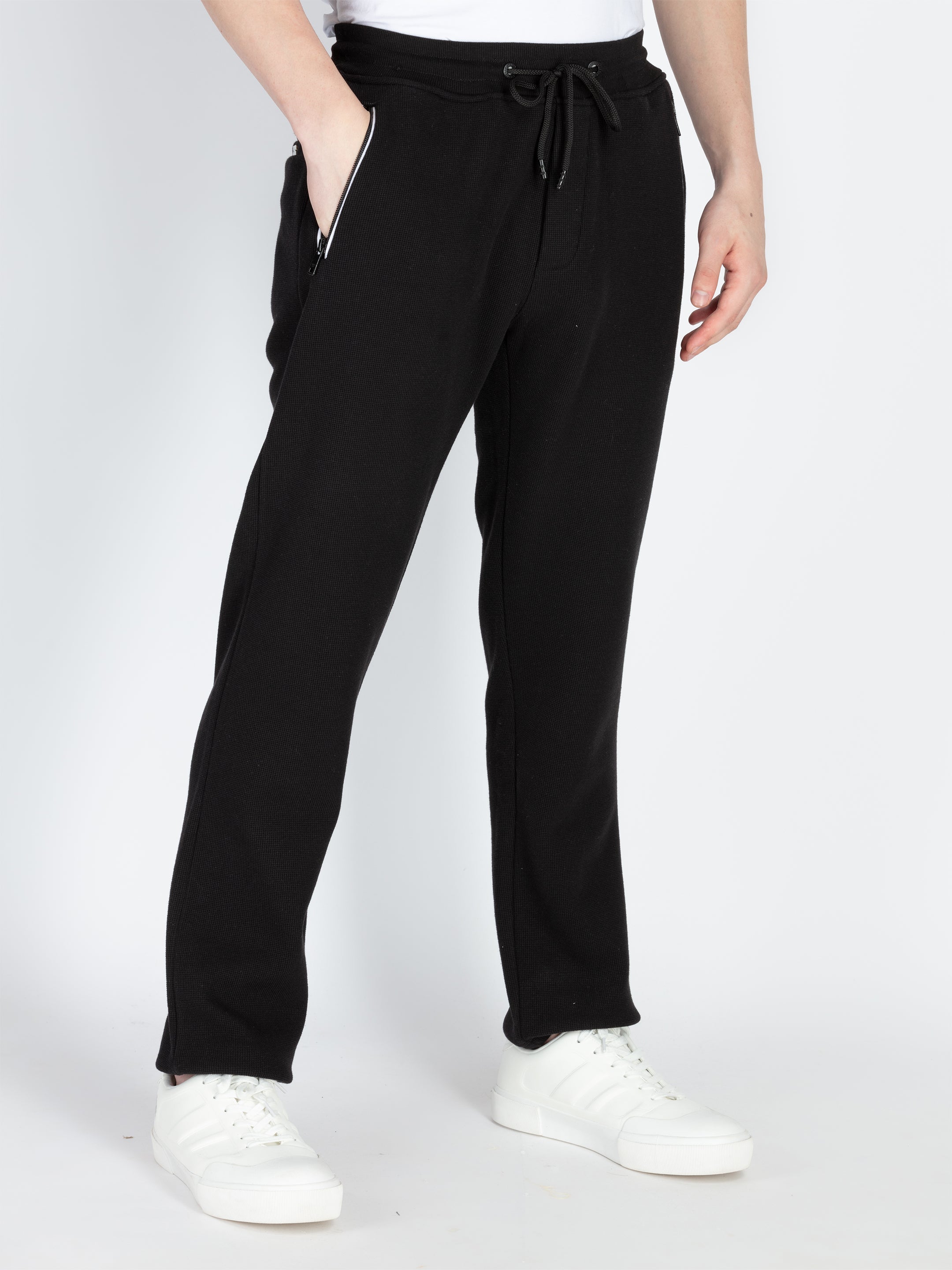 Mens Solid Regular Fit Track Pants Secondary image