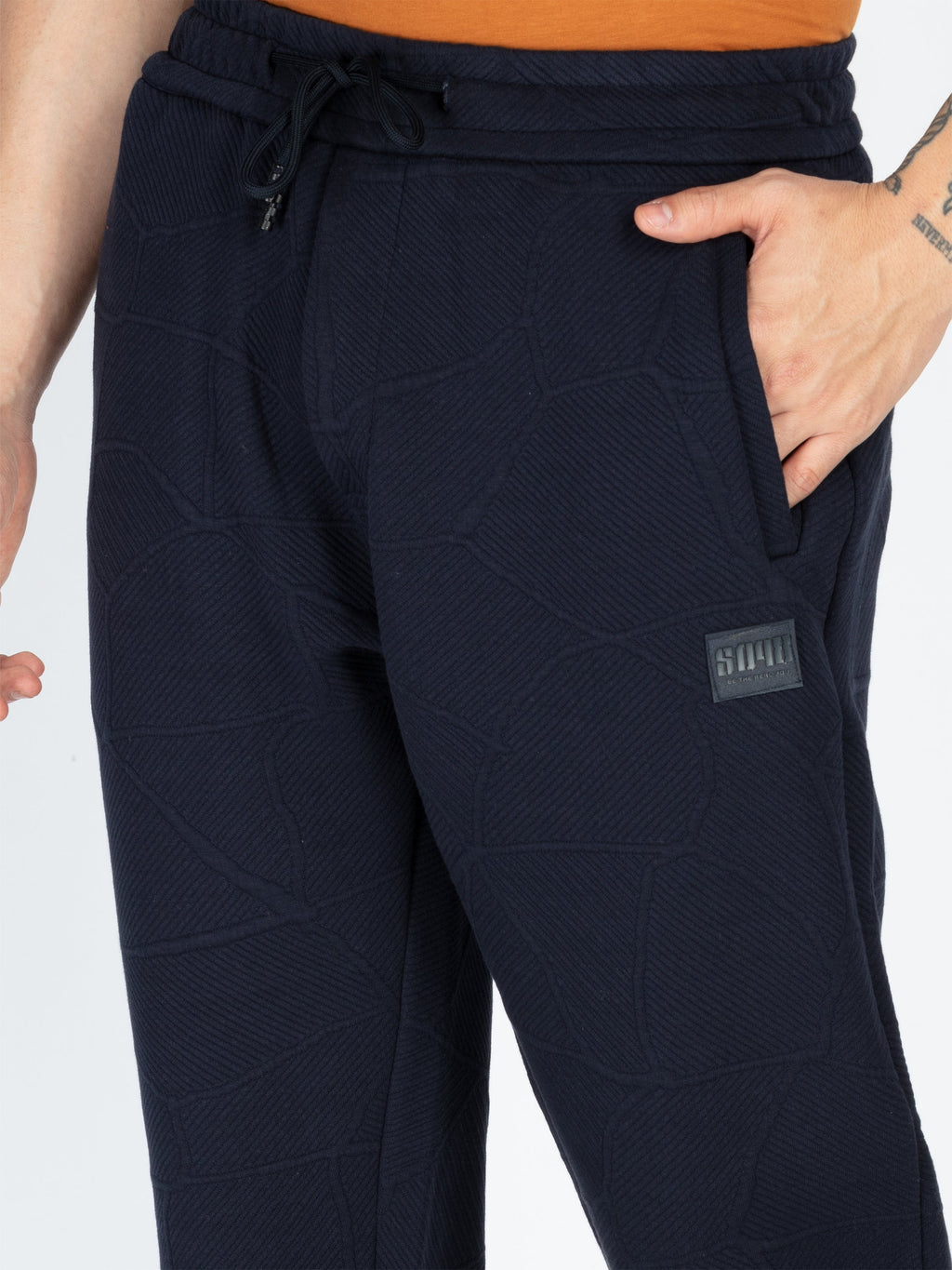 Mens Solid Regular Fit Trackpant