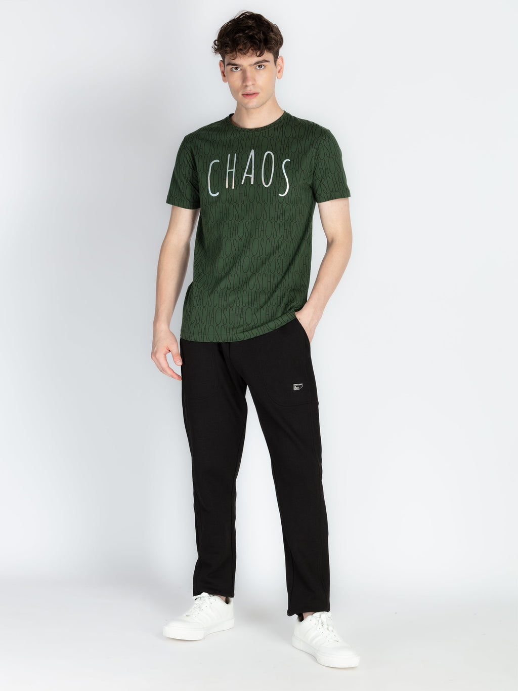 Mens Cut & Sew Regular Fit Track Pants