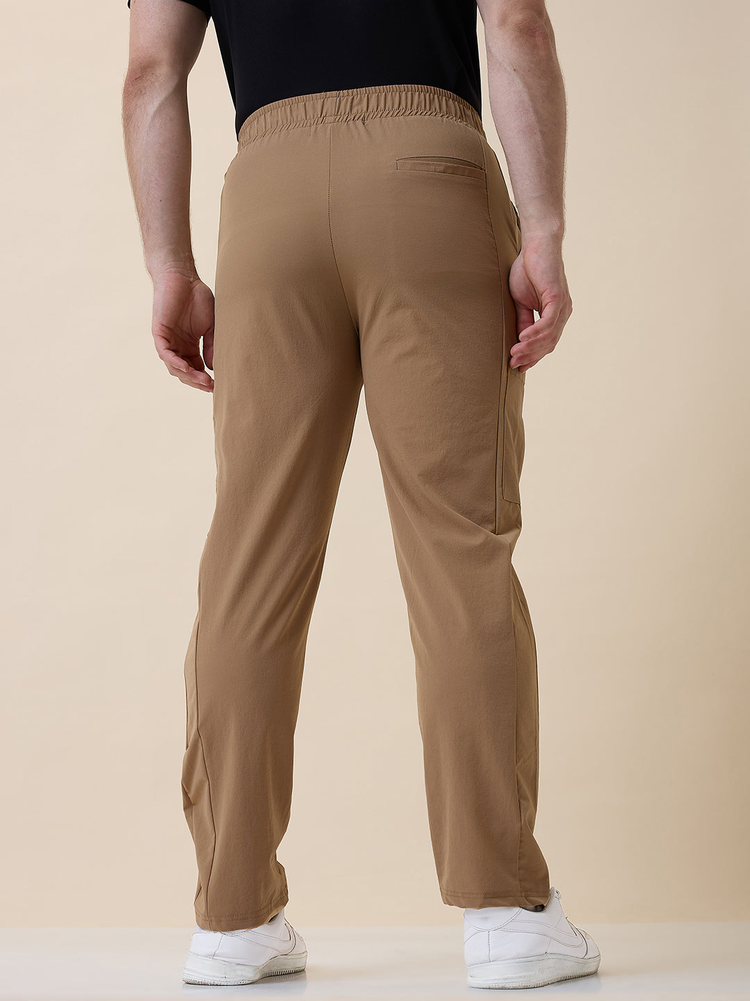 Status Quo Men's Regular Fit Solid Slip-On Track Pant