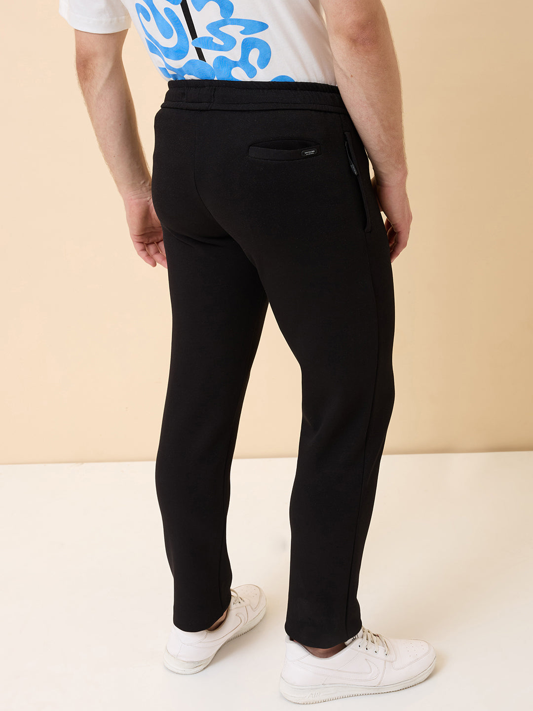 Status Quo Men's Solid Regular Fit Track Pant with Drawstring