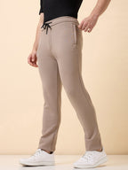 Men's Solid Regular Fit Track Pant with Drawstring