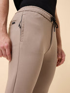 Men's Solid Regular Fit Track Pant with Drawstring