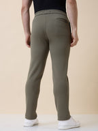 Men's Solid Regular Fit Track Pant with Drawstring