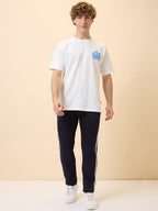 Men's Solid Regular Fit Track Pant with Drawstring