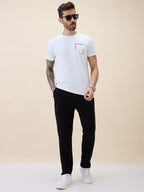 Men's Solid Regular Fit Track Pant with Drawstring