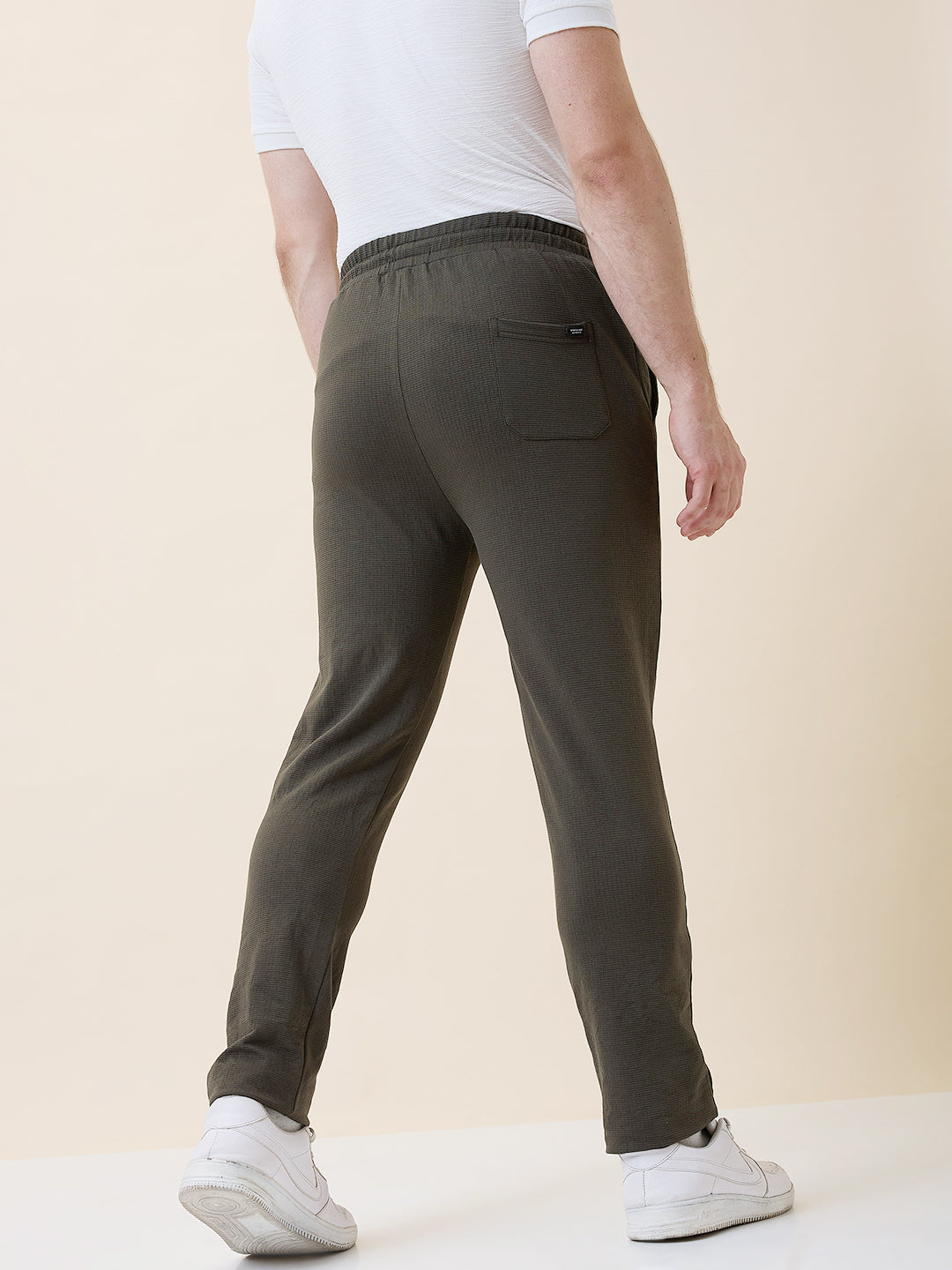 Status Quo Men's Solid Regular Fit Track Pant with Drawstring