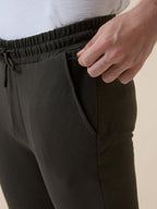 Status Quo Men's Solid Regular Fit Track Pant with Drawstring
