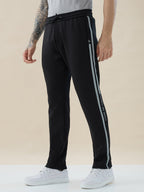 Men’s Mix and Match Regular Fit Track Pants with Side Stripes & Drawstring