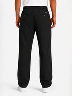 Textured Relaxed Straight Fit Pants