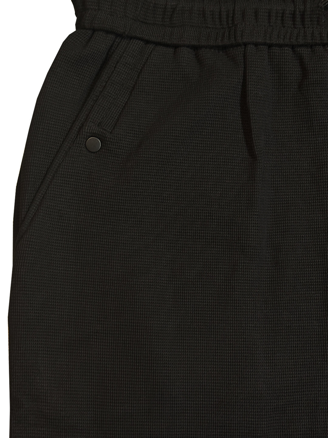 Textured Relaxed Straight Fit Pants