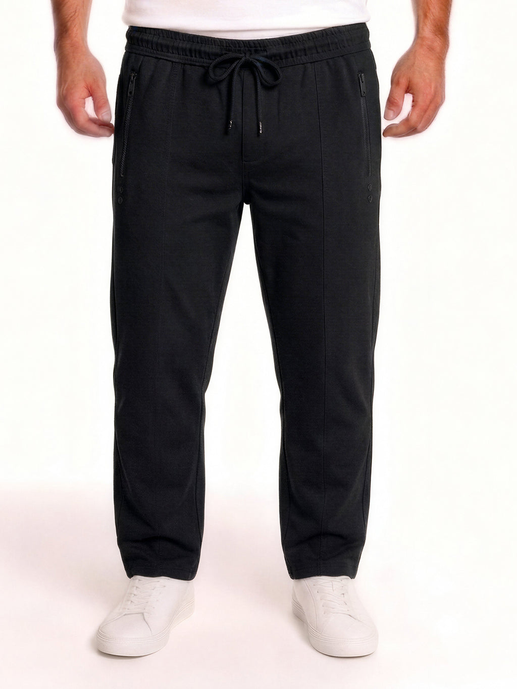 Black Utility Track Pants