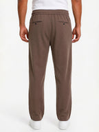 Coffee Textured Track Pants
