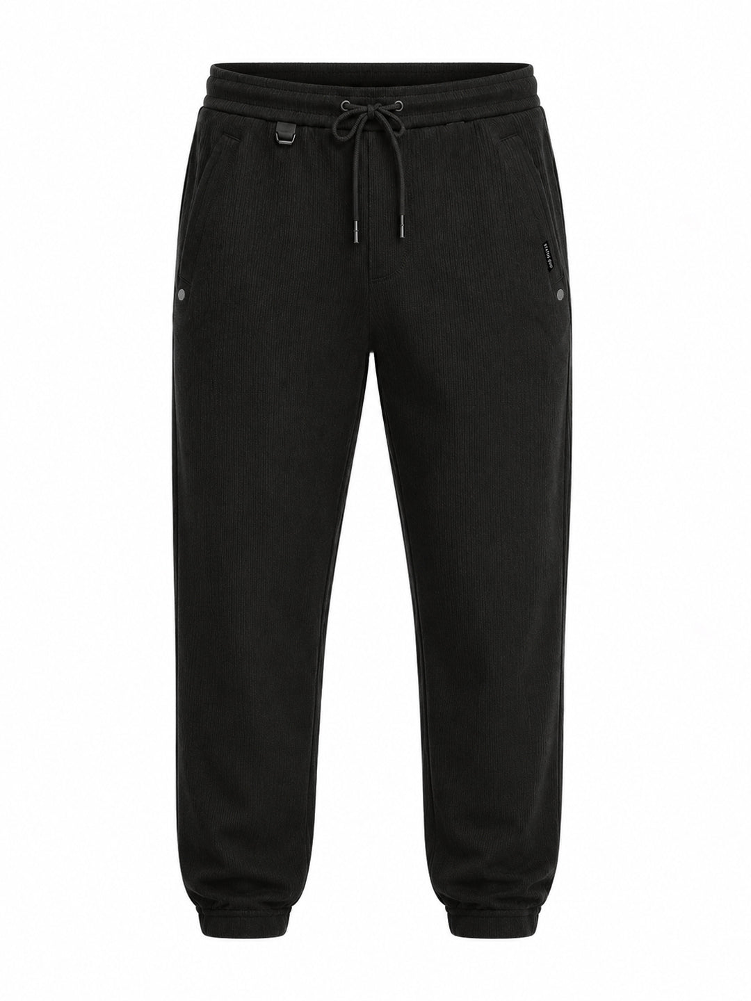 Black Textured Jogger Pants Secondary image