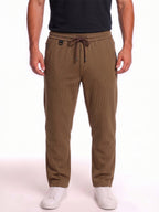 Textured Drawstring Track Pants