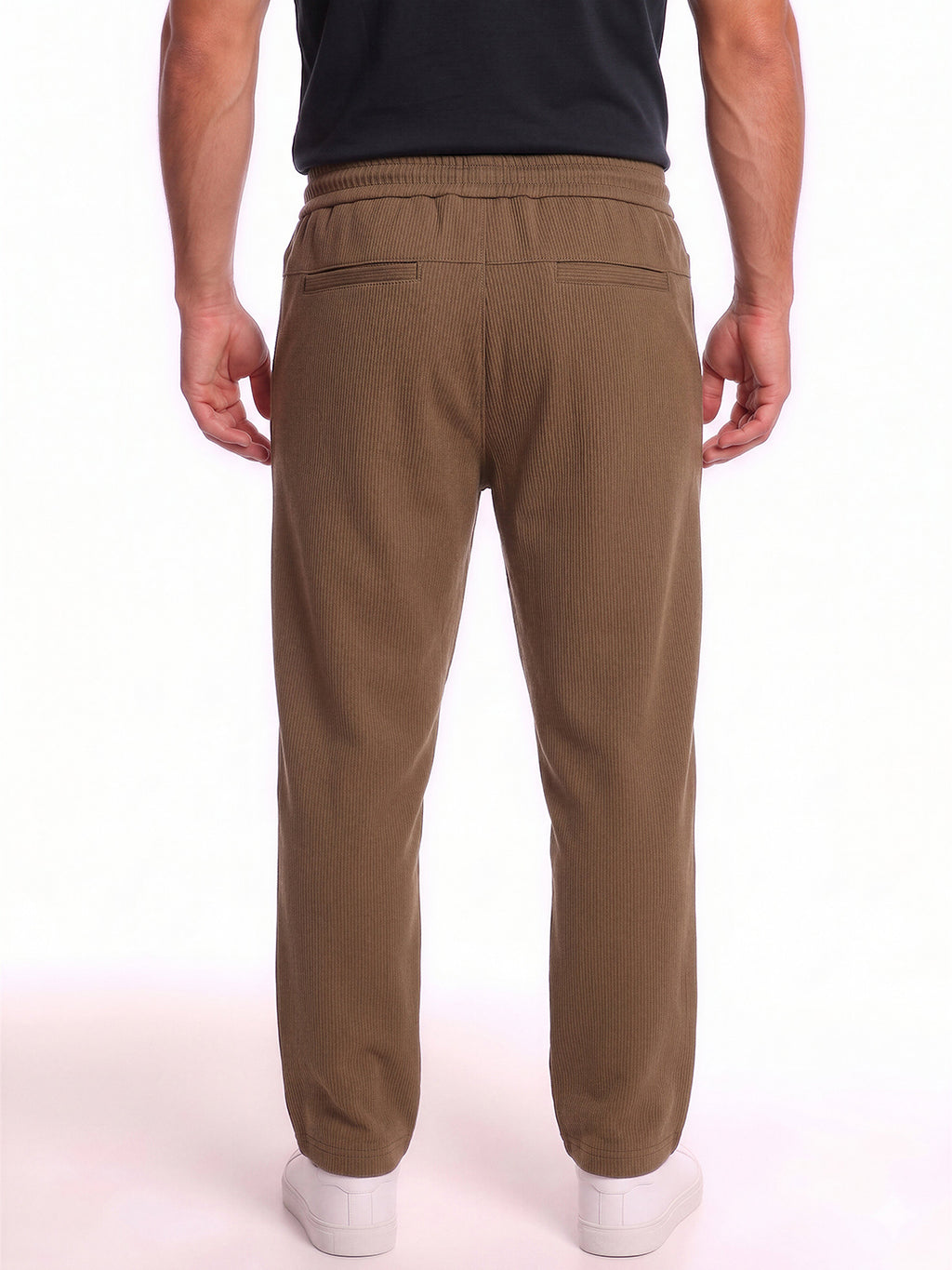 Textured Drawstring Track Pants