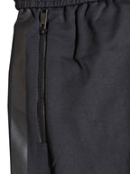 Black Graphic Print Track Pants